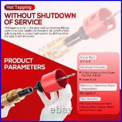 08350 DM3MECH Mechanical Hot Tapping Machine Complete Kit for NPT 300 psi