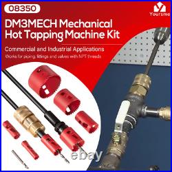 08350 DM3MECH Mechanical Hot Tapping Machine Complete Kit for NPT 300 psi