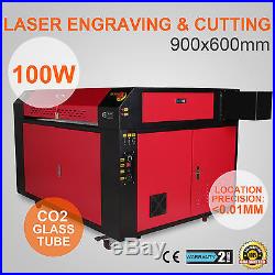 100W CO2 USB Laser Engraving Cutting Machine Cutter Metal Engraver 900X600mm