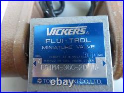 100 Volt VICKERS SOLENOID VALVE DG4M4-36C-20-JA DG4M436C20JA Lot# 72 Listed Paul