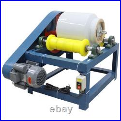 10L Full Rubber Roller Laboratory Horizontal Ball Mill 550W 220V Single Ceramic