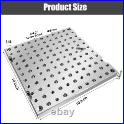10X10X0.8 Aluminum 6061 Fixture Plate Jig Custom CNC Machining Manufacturing