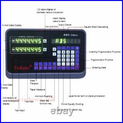 10'' 40'' Linear Scales 2 Axis DRO Kit 5um Digital Readout 250mm+1000mm US Stock