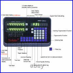 10''&48'' Linear Scales 2Axis DRO Digital Readout Full Kit for Mill Bridgeport