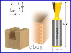 10 Bit Router Bit Set 1/2 & 1/4 Shank Yonico 17100