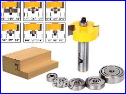 10 Bit Router Bit Set 1/2 & 1/4 Shank Yonico 17100