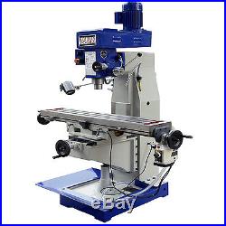 10 x 48 Vertical Knee Milling Machine Mill Drill with Power Feed ZX1048P-220V-1