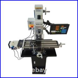 110V 1100W Metal Milling Drilling Machine R8 with Power Feed and Grating Ruler