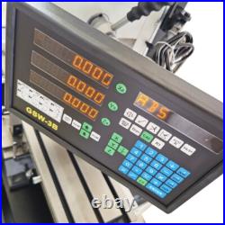 110V 1100W Metal Milling Drilling Machine R8 with Power Feed and Grating Ruler