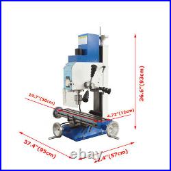 110V Mini Milling Drilling Machine Vertical Bench 600W Variable Speed
