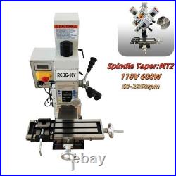 110V RCOG-16V 600W Micro Drilling and Milling Machine Brushless Motor Lathe MT2