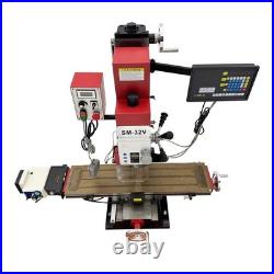 110V SM-32V Precision Brushless Milling & Drilling DIY Machine Lathe 1500W