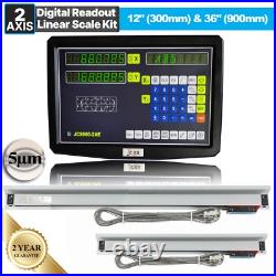 12 36 Linear Scale Digital Readout 2Axis DRO Display Bridgeport 9X42 Table, US 12 36 Linear Scale Digital Readout 2Axis DRO Display Bridgeport 9X42 Table, US