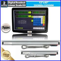12&40 TTL Linear Scales 2Axis Digital Readout Kit DRO Display Bridgeport Mill 12&40 TTL Linear Scales 2Axis Digital Readout Kit DRO Display Bridgeport Mill