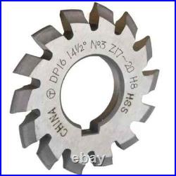 14.5° Involute Gear Cutter DP8 DP10 DP16 DP20 DP22 PA14-1/2 HSS 8H New 8pcs/Set
