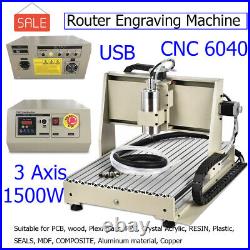 1500With2200W CNC 6040/6090 Engraver 3 /4 Axis Router 3D Engraving Milling Machine