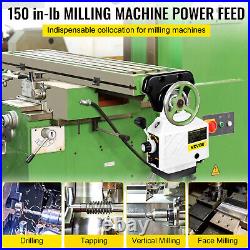 150Lbs Torque Power Feed Milling Machine X-Axis 110V USstock L. A. Ship ON SALE