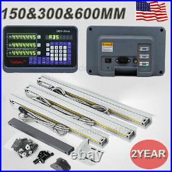 150+300+600mm Linear Scale 3Axis Digital Readout DRO Display full Kit, US STOCK