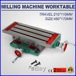 17.7×6.7Inch Milling Machine Cross Slide Worktable Vise Compound Working table