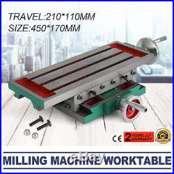 17.7×6.7Inch Mini Precision Milling Machine drill vice Worktable Fixture USA