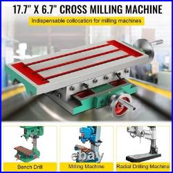 17.7x6.7in 2-Axis 4-Way Compound Worktable Durable Metal Construction