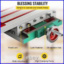 17.7x6.7in 2-Axis 4-Way Compound Worktable Durable Metal Construction