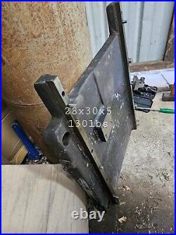 17 x 47 milling compound slide positioning table Parts