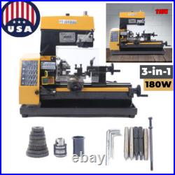 180W 180mm Brushless Precision Milling and Drilling Machine 110V Lathe