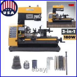 180W 180mm Brushless Precision Milling and Drilling Machine 110V Lathe