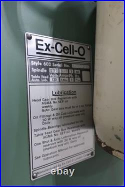 1960s EX-CELL-O 602 Ram Turret Mill