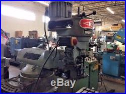 1983 Bridgeport Vertical Milling Machine with Powerfeed. Step Pulley