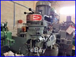 1983 Bridgeport Vertical Milling Machine with Powerfeed. Step Pulley