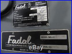 1993 FADAL VMC 4020 High Torque CNC MILL 40x20 Made in USA with 4th Axis Rotary