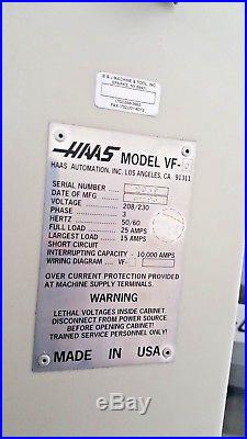 1993 Haas Vf-op Cnc Vertical Machining Center-