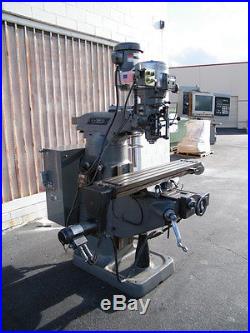 1993 bridgeport ez trak sx 2hp vertical milling machine mill 9 x 48 cnc