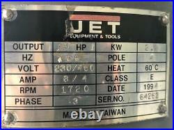 1994 Jet JTM 4VS Variable Speed Manual Knee Mill # 117789