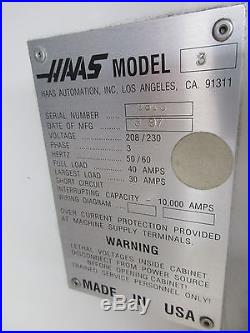 1997 HAAS VF-3 CNC MILL 40x20, 4th-Axis Ready, Rigid Tap, Prog. Coolant