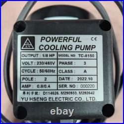 1/8HP 8150 Coolant Pump, Lathe Grind CNC, 150mm 6,120/220/240/380/440/480/575V