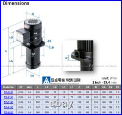 1/8 HP Machine Coolant Pump 100mm 4, 110/120/220/240/440/480/575V, Lathe Grinde