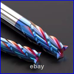 1mm 20mm Solid Carbide End Mill 4 Flute nAco Coated HRC63° Endmill Slot Drill