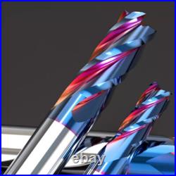 1mm 20mm Solid Carbide End Mill 4 Flute nAco Coated HRC63° Endmill Slot Drill
