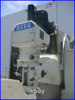 2008 Acra 12 X 60 Heavy Duty Cnc Bed MILL W / Anilam 3000 M Control / 40 Taper