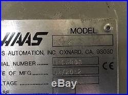 2012 Haas VF2 LOW HOURS 4 AXIS, TSC, PROBE