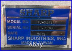 2012 Sharp SV-2414SE CNC Vertical Machining Center, 24x14x18, 10K Cat 40