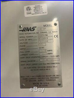 2013 Haas TM-2P Renishaw Probe Auger Rigid Tapping High Flow Coolant Pump ATC 10