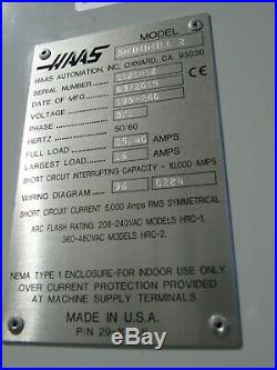2015 HAAS SUPER MINI MILL 2 CNC Milling Machine 20x16, 10K-rpm, 24-Station ATC