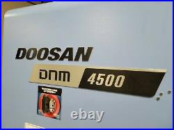 2018 Doosan DNM4500 CNC Vertical Machining Center, 12,000rpm, Probes, 4th Axis
