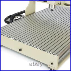 2200W VFD CNC Router Milling Engraving Machine 6090 4-Axis Cutting &Handwheel