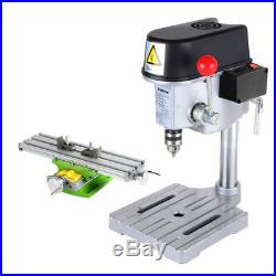 220V Mini High-speed Bench Drill Drilling PCB PVC Milling Machine + Workbench
