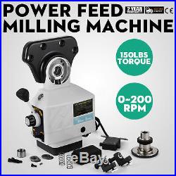 220V Power Feed X-Axis 150 Lbs Torque for Bridgeport Milling Machine 0-200 RPM